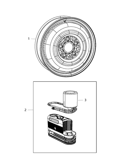 1999 Dodge Durango Cover Spare Tire Lower Diagram for 4766409AA