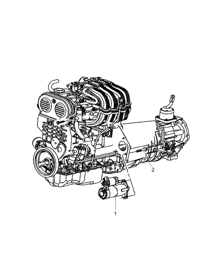 1984 Jeep J10 Starter Engine Diagram for 4801268AB