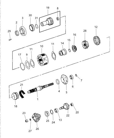 Gear Input Sun Diagram for 4799586AB