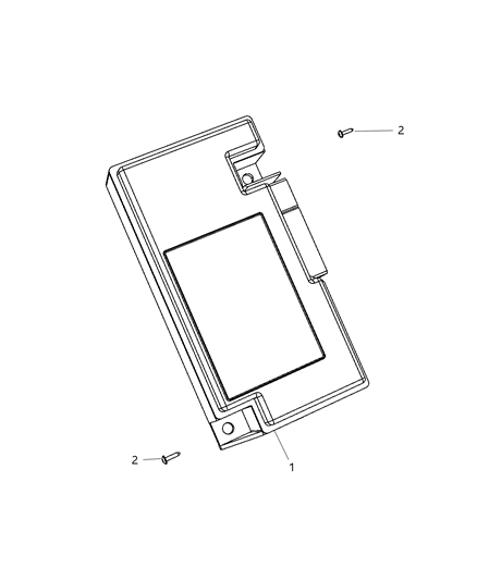 1993 Dodge Intrepid Telematics Module for Vehicles with Navigation Radios Diagram for 5064728AH