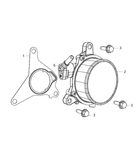 2001 Chrysler Sebring Bolt Hexagon Flange Head M8X1.25X70.00 Diagram for 6104205AA