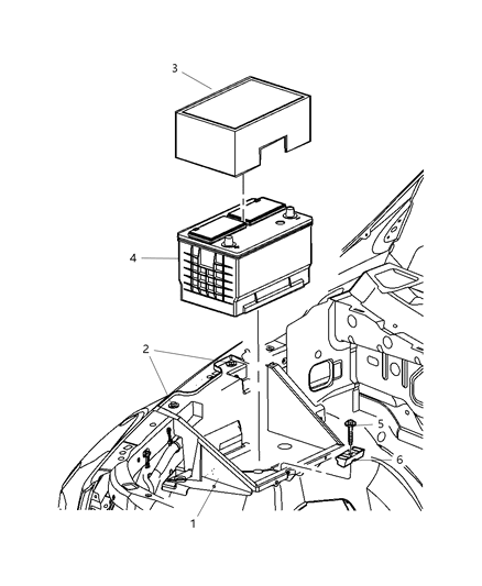 1995 Dodge Ram 3500 Battery Storage Diagram for BB0T5500AA