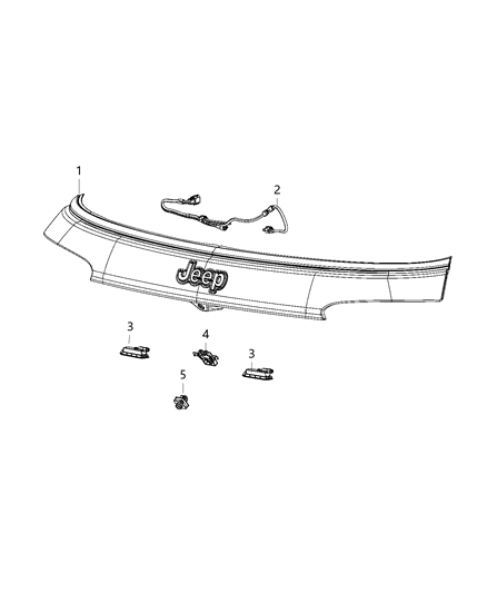 1991 Dodge Ram 50 Bracket Camera Diagram for 68364700AA