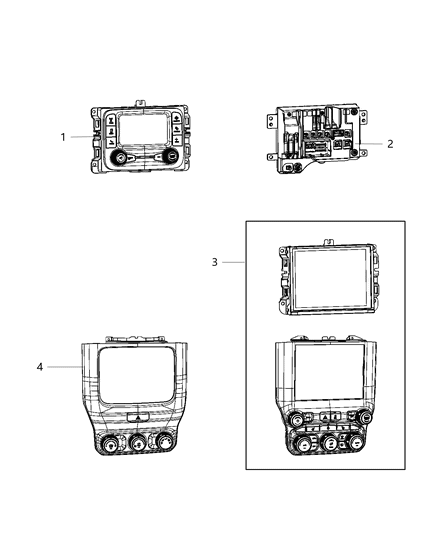 1998 Dodge Stratus Radio Multi Media Diagram for 68381424AE