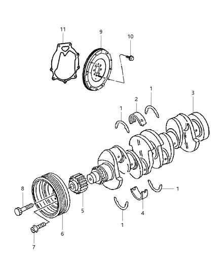 Flywheel Diagram for 4872694AE