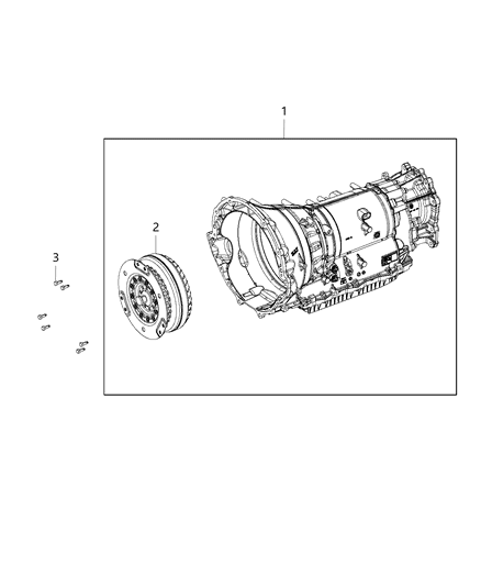 Transmission With Torque Converter Diagram for RL227291AB