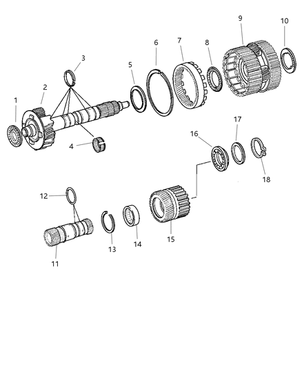 2002 Dodge Sprinter 2500 Spacer Diagram for 52108379AA
