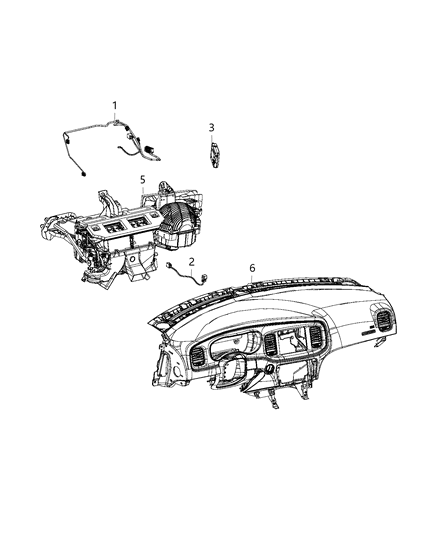 Module Power Blower Motor Diagram for 68224171AB
