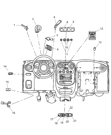 Switch Multifunction Diagram for 5019711AA