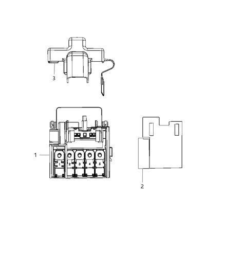 2016 Jeep Wrangler Cap Jump Post Diagram for 68089466AA