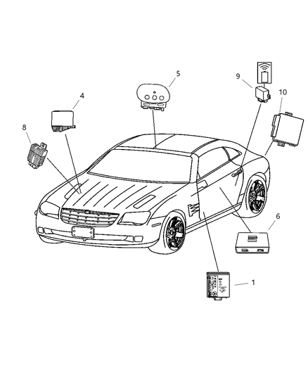 2000 Dodge Durango Module Cooling Diagram for 5102818AA