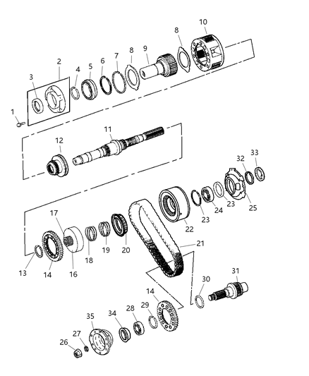 1993 Dodge Colt Sleeve Shift Range Diagram for 5012314AA