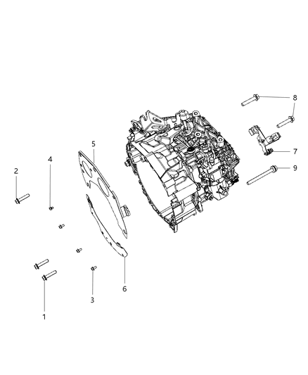 Bracket Oxygen Sensor Diagram for 68140071AA