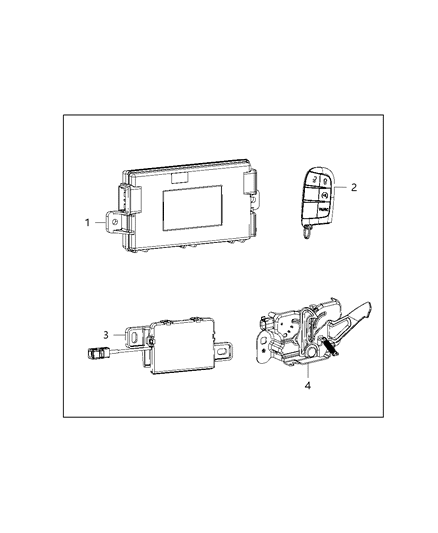 2016 Chrysler 300 Receiver Hub Diagram for 68283455AC