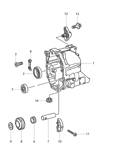 Washer Thrust Diagram for 5159168AA