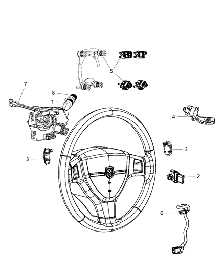 Switch Multifunction Diagram for 5183952AE