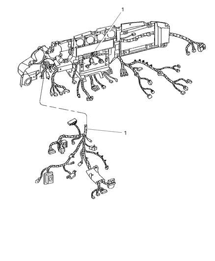 1997 Dodge Viper Wiring Instrument Panel Diagram for 4763138AC