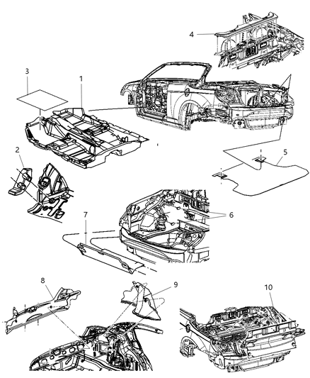 Carpet Trunk Diagram for XS07VXLAE