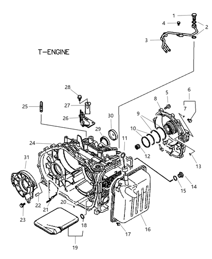 2013 Jeep Patriot Oil Seal Diagram for MD755526