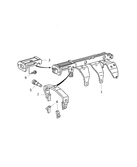 2008 Dodge Sprinter 3500 Fork And Rail Assembly Manual Transmission Diagram for 5170533AA