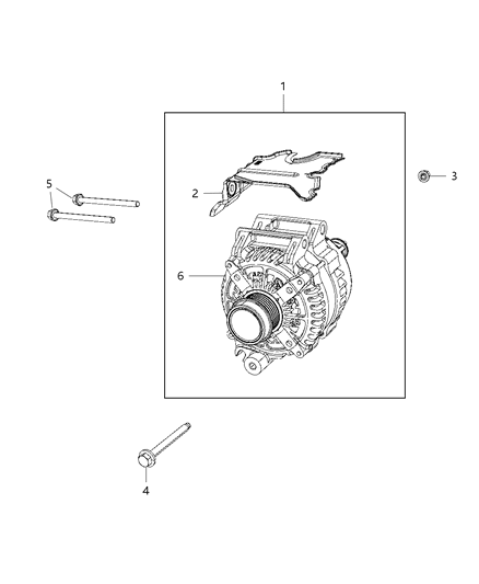 Alternator Diagram for 68271770AA
