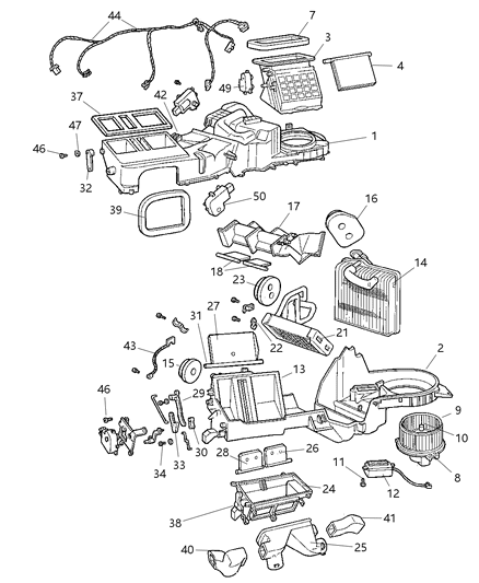Housing A/C Unit Diagram for 5134351AA