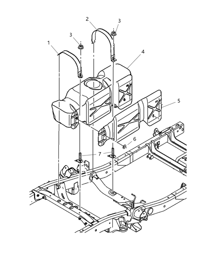 2003 Dodge Ram 2500 Shield Heat Diagram for 52102524AB