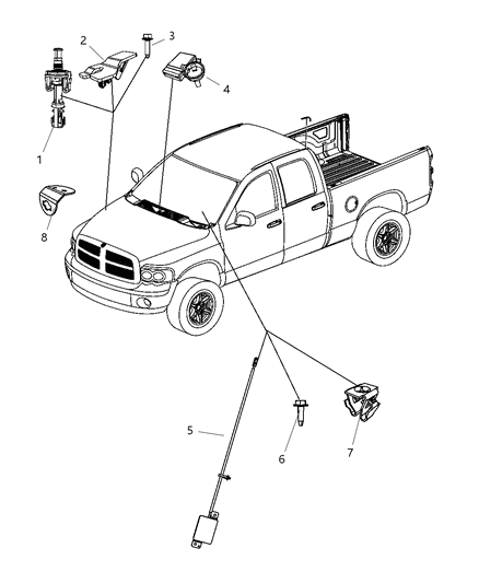 Receiver Control Module Diagram for 5026224AI