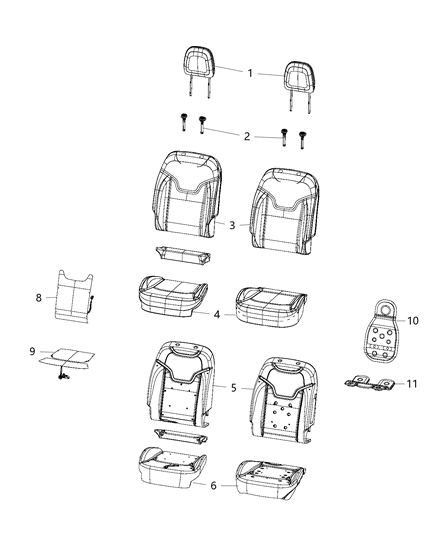 Sleeve Headrest Diagram for 6DQ65DX9AC