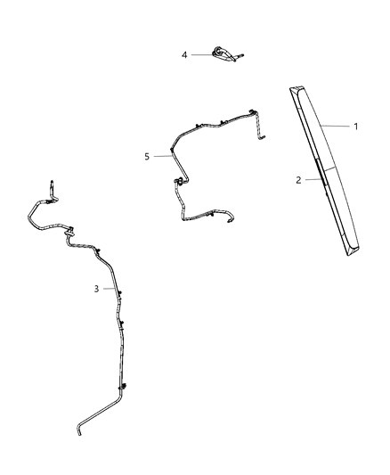 Hose Liftgate Washer Diagram for 5182210AB