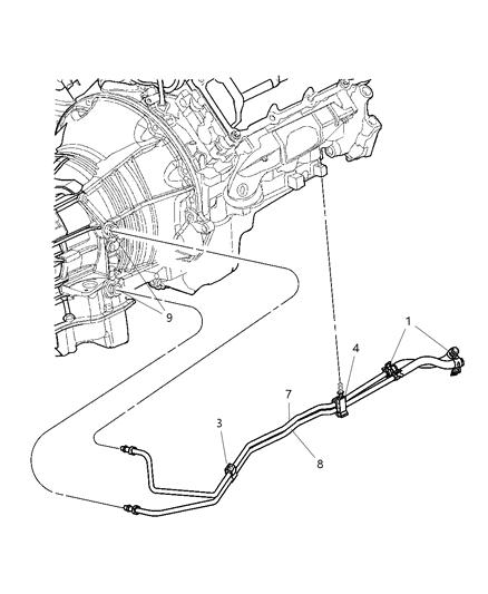 Tube And Hose Supply Diagram for 5103255AA