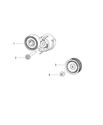 2007 Jeep Commander Bolt 6 Lobe Recessed Head M8X1.25X23.00 Diagram for 6510291AA