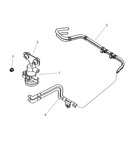 2006 Chrysler PT Cruiser Harness Canister Purge Diagram for 52102698AC