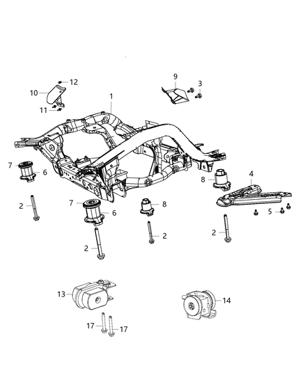 2019 Jeep Wrangler Tie Strap To Carrier Diagram for 52009844AA