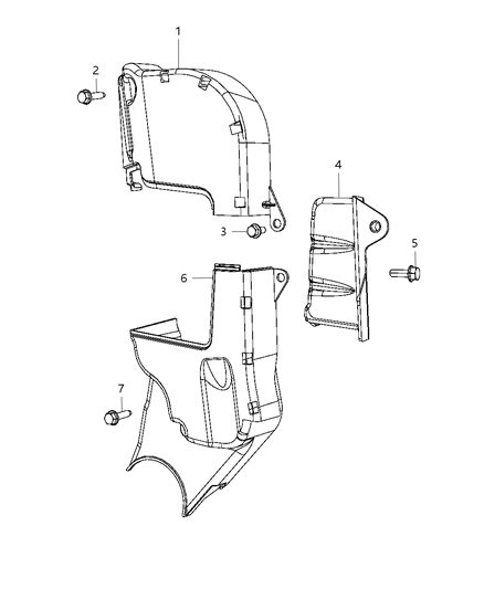 Bolt Hexagon Flange Head M6X1.00X32.00 Diagram for 6106060AA