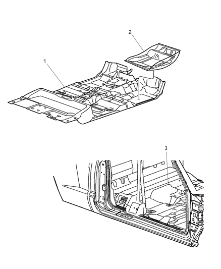 Carpet Floor Diagram for 5JL97ZJ8AF