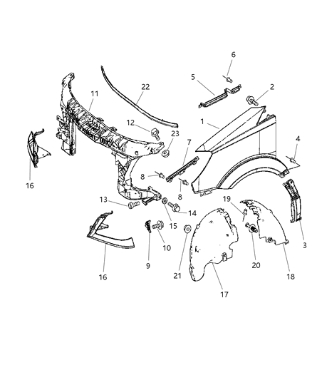 2016 Ram ProMaster 3500 Retainer Diagram for 1HE33XDVAA