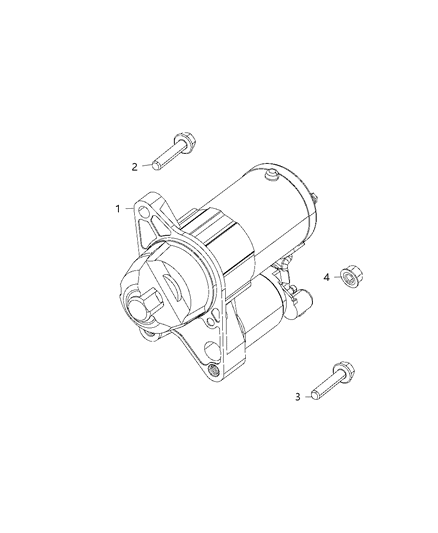 2012 Jeep Grand Cherokee Starter Engine Diagram for 56029712AB