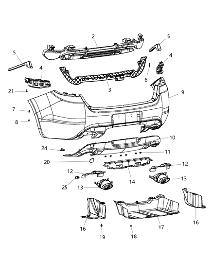 Plug Tow Hook Diagram for 68140360AB