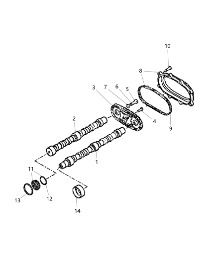 2021 Ram ProMaster 2500 Bolt Hexagon Head M6X20 Diagram for 68094560AA