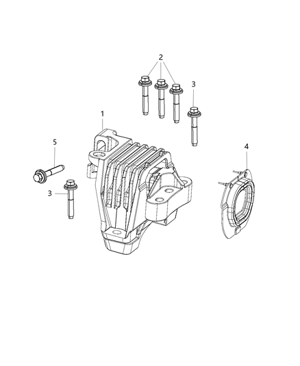 2016 Chrysler 300 Isolator Diagram for 68192831AD