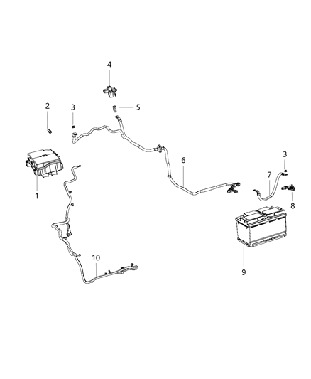 Sensor Battery Diagram for 56029713AA