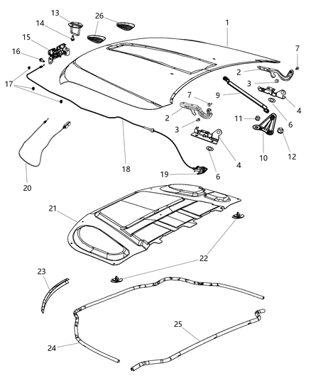 Nut Hexagon Flange Lock M8X1.25 Diagram for 6104716AB
