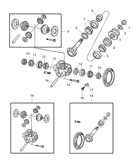 2008 Dodge Ram 2500 Case Assembly Differential Diagram for 68002461AA