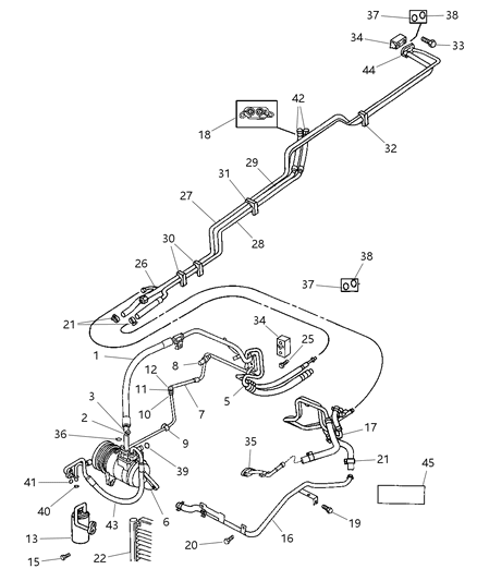 2006 Dodge Charger Line Heater - Outboard Diagram for 4882937AB