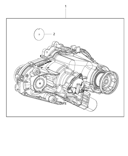 2009 Dodge Challenger Transfer Case Diagram for RL370968AA