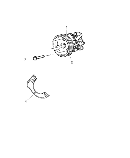 Pump Assembly Power Steering With Pulley Diagram for R2089339AD
