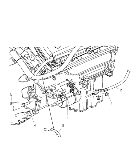 2015 Chrysler Town & Country Starter Engine Diagram for 4608801AA