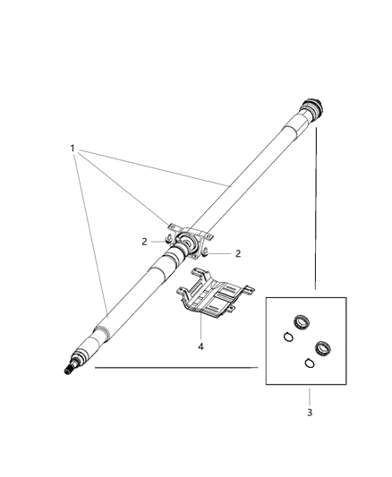 Seal Kit Driveshaft Diagram for 68408777AB