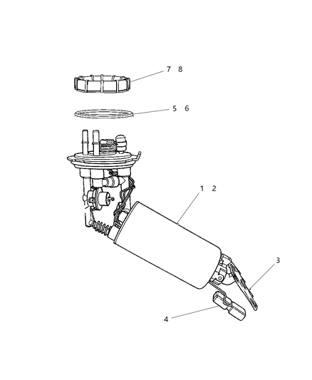 Module Kit Fuel Pump/Level Unit Diagram for 5161377AA